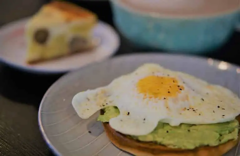 Avocado toast top with fried egg
