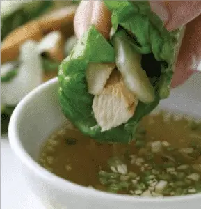 asian style chicken wraps