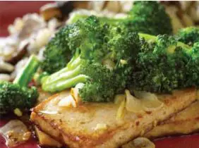 broccoli with asian tofu - 