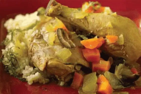 moroccan chicken stew with couscous - 